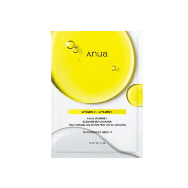 Anua vitamin C ir E lakštinė veido kaukė