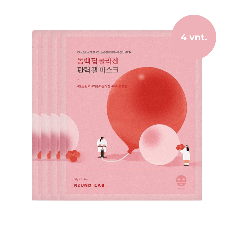 Round lab Camellia Deep Collagen Firming Gel Mask Round Lab Camellia Deep Collagen Stingstanti Veido Kaukė - Image 1