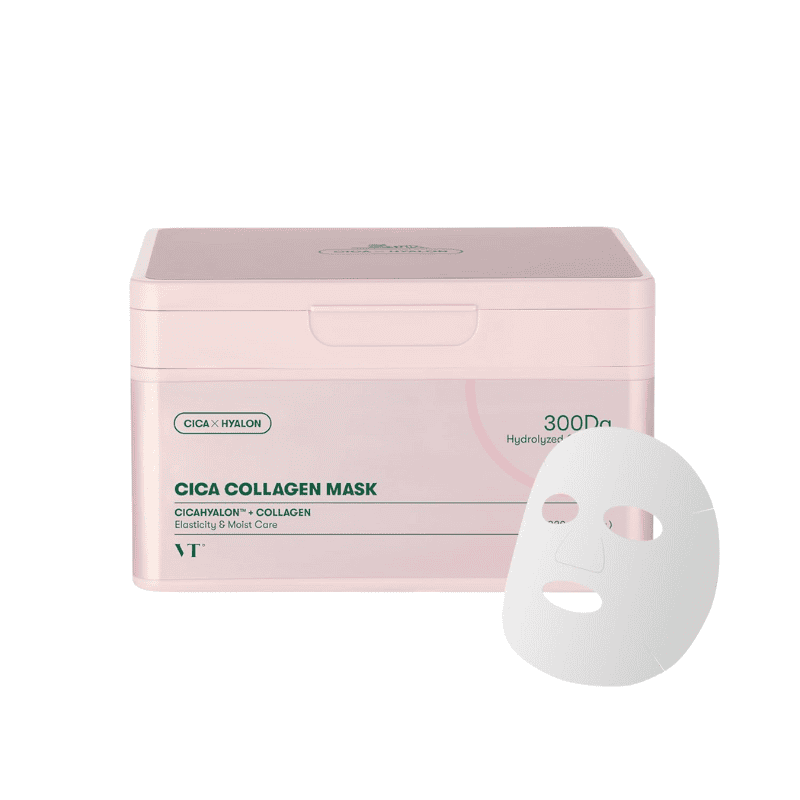VT cosmetics VT Cica Collagen Mask 30 vnt. VT cosmetics VT Cica Collagen Kaukių Rinkinys - Image 1