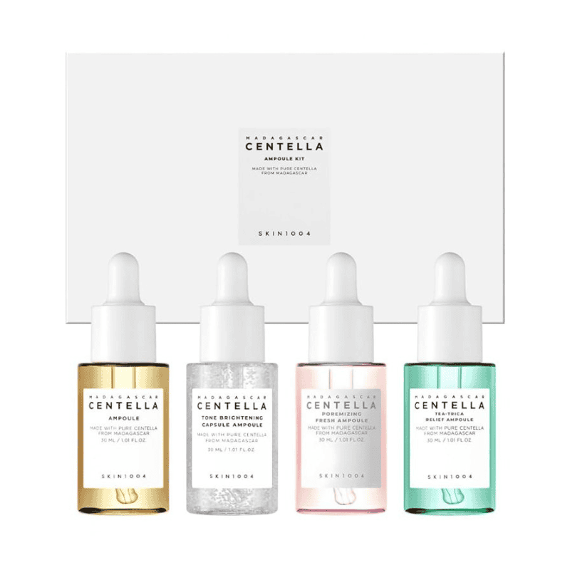 Skin1004 Madagascar Centella Ampoule Kit 4vnt (4) Skin1004 Madagascar Centella Serumų Rinkinys - Image 1