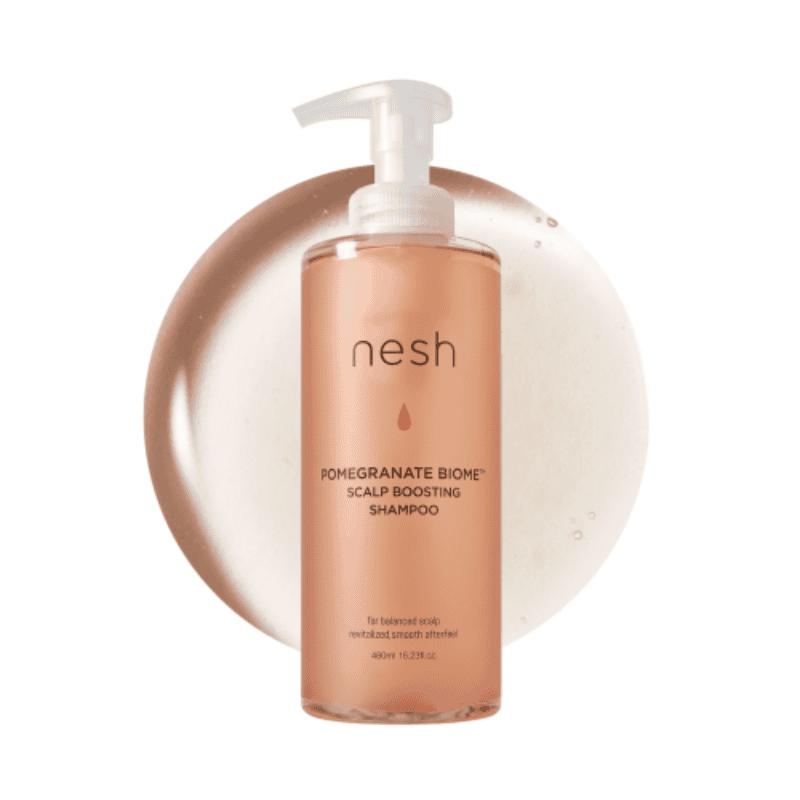 Nesh Pomegranate Biome Scalp Boosting Shampoo 480ml Nesh Pomegranate Biome Galvos Odą Balansuojanti Šampūnas - Image 1