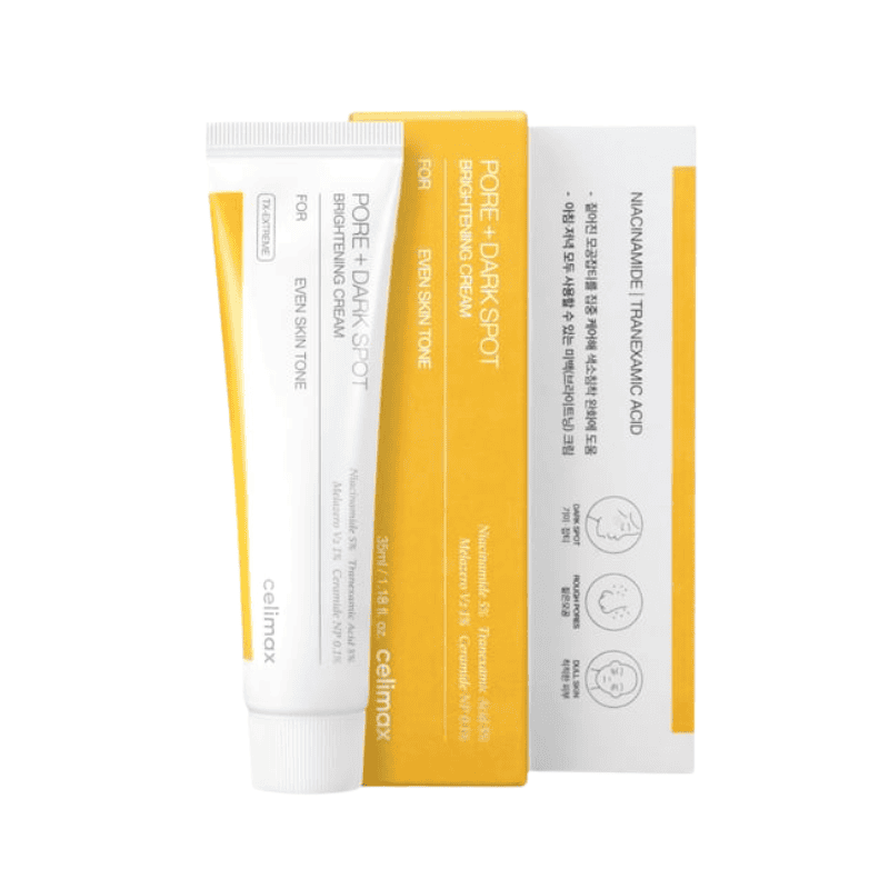 Celimax Pore+Dark Spot Brightening Cream 35ml Celimax
Pore+Dark Spot Šviesinantis Veido Kremas - Image 1